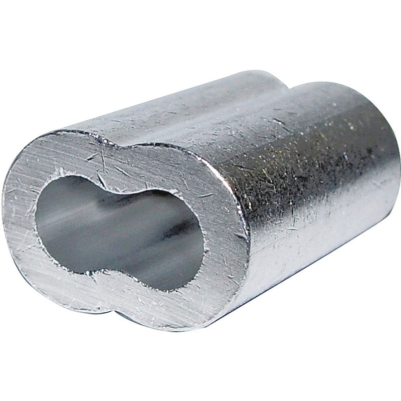 Campbell 7670724 Cable Ferrule, 1/8 in Dia Cable, Aluminum