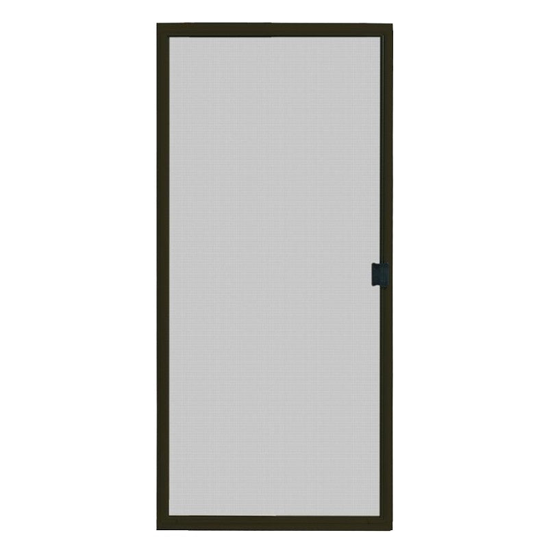 Screen Tight PSD30B Series Patio Screen Door, 30 in W Opening, 77-3/8 to 80 in H Opening, Aluminum Frame, Bronze