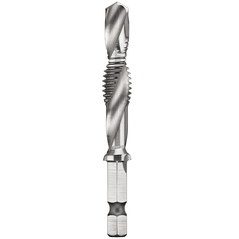 DEWALT IMPACT READY DWADTQTR3816 Tap and Drill Bit, 3/8 in Dia, 3-Flute, Spiral Flute, HSS