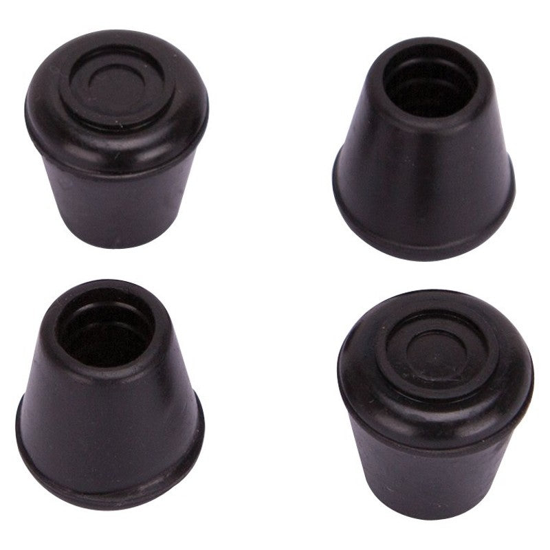 ProSource FE-50632-B Furniture Leg Tip, Round, Rubber, Black, 1/2 in Dia, 1.1 in H (Pack of 36)