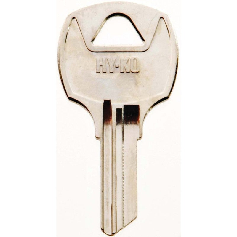 Hy-Ko 11010RO7 Key Blank, Brass, Nickel, For: National Cabinet Locks, RO7 Key Number (Pack of 10)