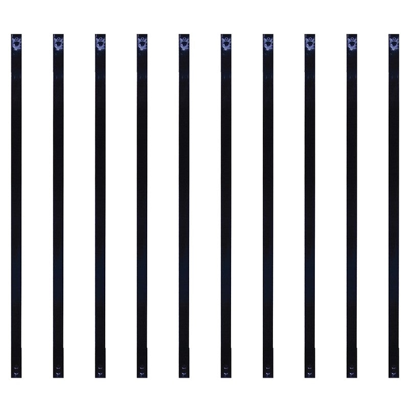 BALUSTER RECT STEEL BLK 32X1IN