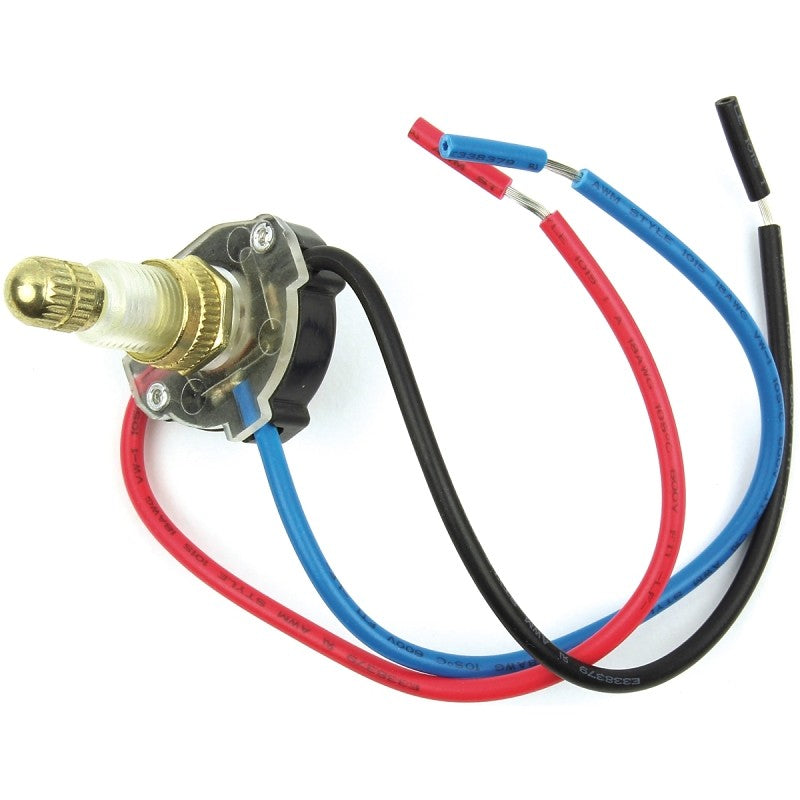 Jandorf 61206 Double Circuit Rotary Switch, 3 A, 125 V, Brass