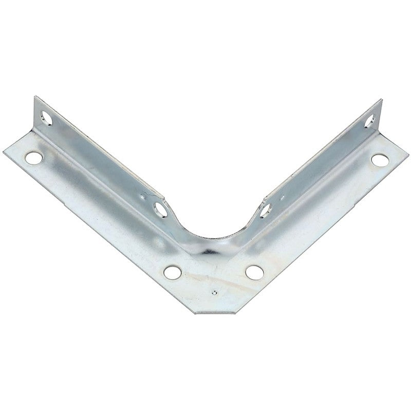 National Hardware V114 Series N245-415 Corner Brace, 4 in L, 5/8 in W, 4 in H, Steel, Zinc, 0.04 Thick Material