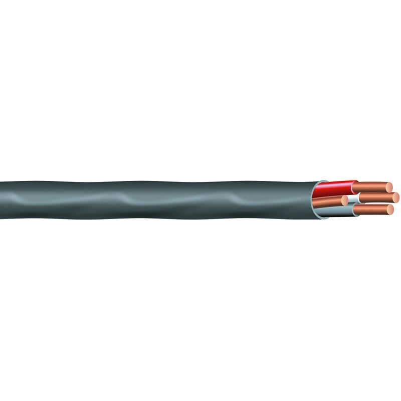 Southwire 63949221 Sheathed Cable, 8 AWG Wire, 3 -Conductor, 25 ft L, Copper Conductor, PVC Insulation