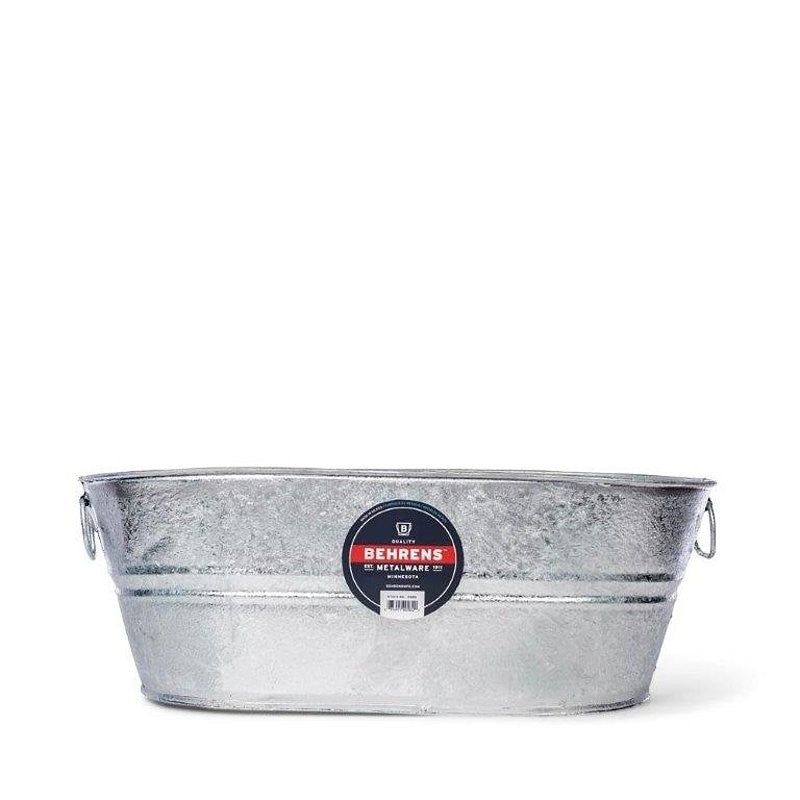 Behrens 1-OV Wash Tub, 7.5 gal Capacity, Steel