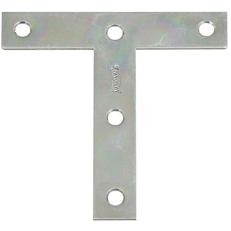 National Hardware 116BC Series N266-445 T-Plate, 4 in L, Steel, Zinc