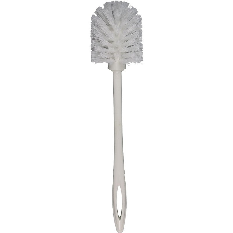Rubbermaid FG631000WHT Toilet Bowl Brush, 1-1/8 in L Trim, Polypropylene Bristle, White Bristle, 14-1/2 in OAL