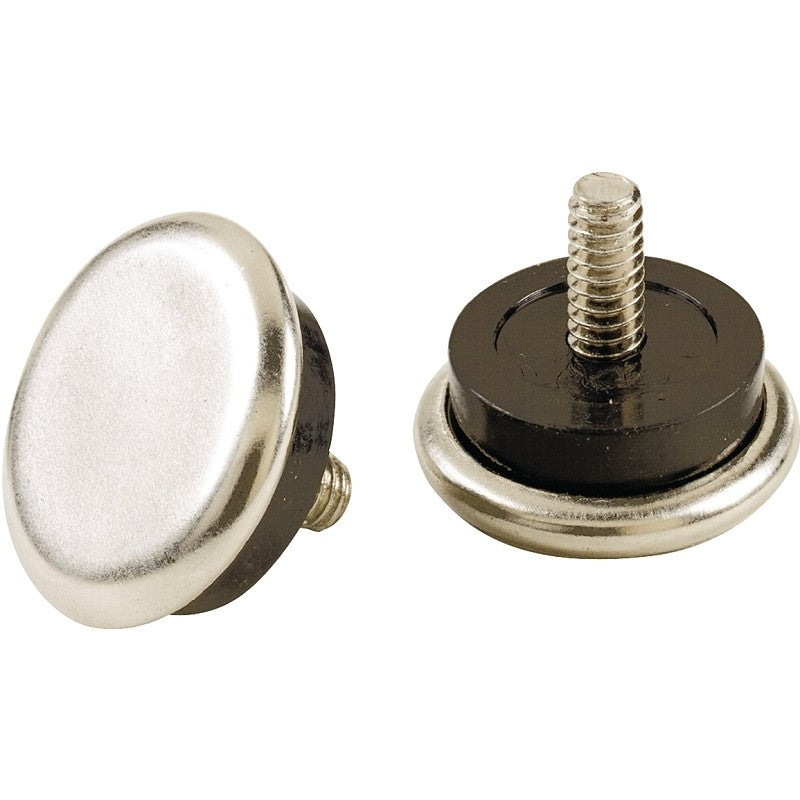 Shepherd Hardware 9449 Furniture Glide, Round, 7/8 in Dia Dimensions, Metal/Rubber, Silver, 4/PK