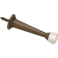 Square Taper Door Stops 3 Inch Pewter - Antique Nickel 2 Pack