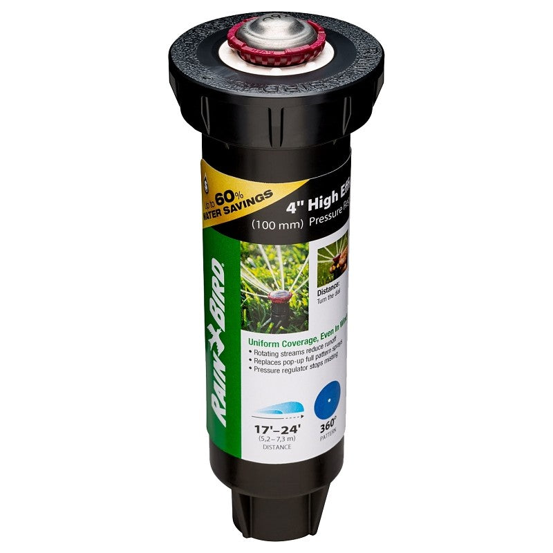 Rain Bird 22SAFPROPR Mini Pop-Up Rotor Sprinkler, Full-Circle, 3.5 gpm, 1/2 in Connection, FNPT, 4 in H Pop-Up, Plastic