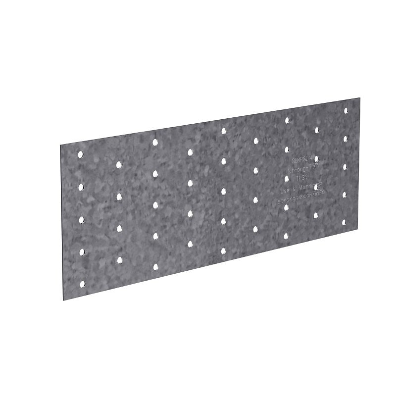 Simpson Strong-Tie TP TP39 Tie Plate, 9 in L, 3-1/8 in W, 0.035 in Thick, Steel, Galvanized (Pack of 200)