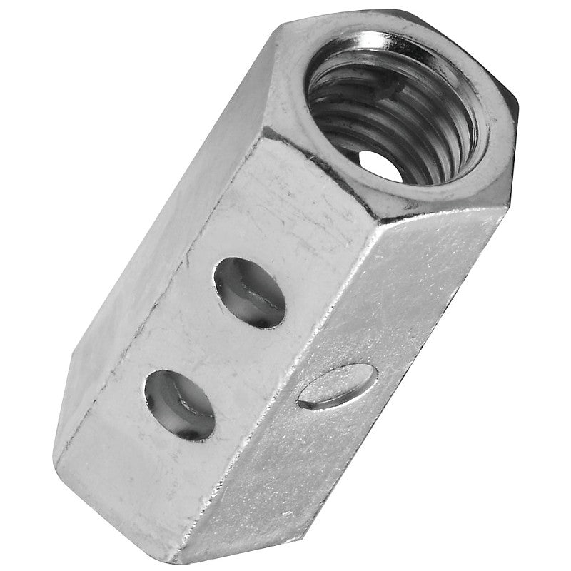 National Hardware 4003BC Series N182-709 Coupler, UNC Coarse Thread, 1/2-13 Thread, Steel, Zinc