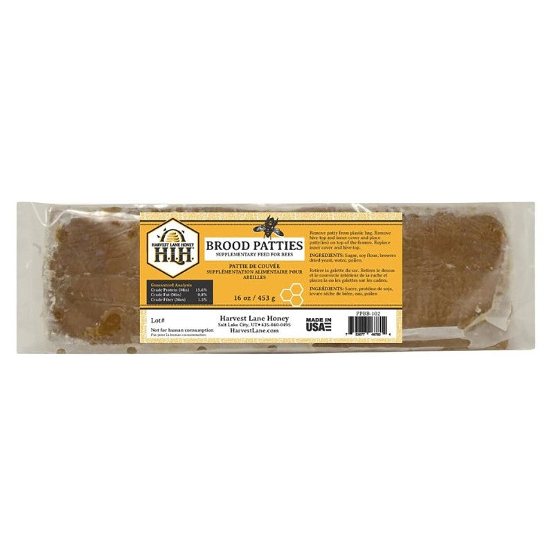 Harvest Lane Honey PPBB-102-6 Brood Patties, 1 lb Pack