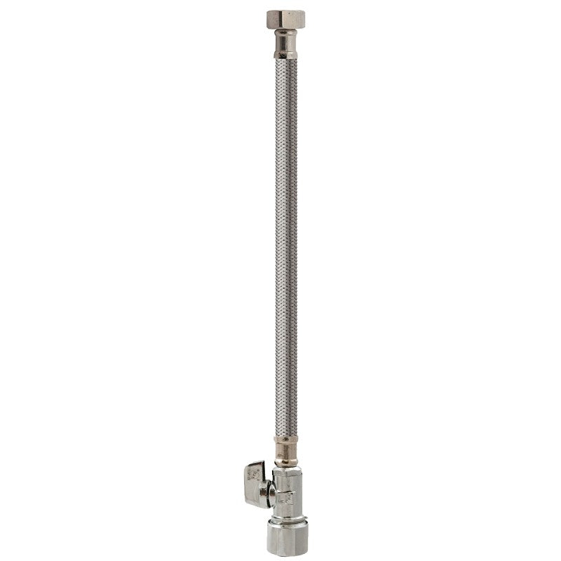 Keeney 2068PCPOLFL20K Quick Lock Valve, 5/8 in Connection, Compression, 125 psi, Stainless Steel Body, 160 deg F