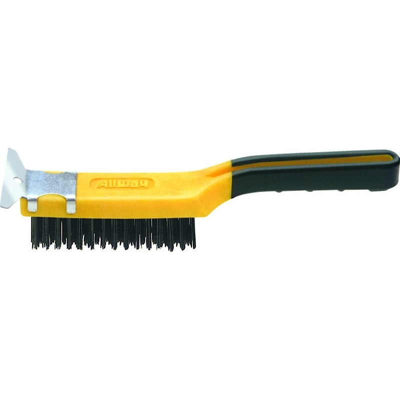 ALLWAY SB411 Wire Brush, Carbon Steel Bristle, 12 in OAL