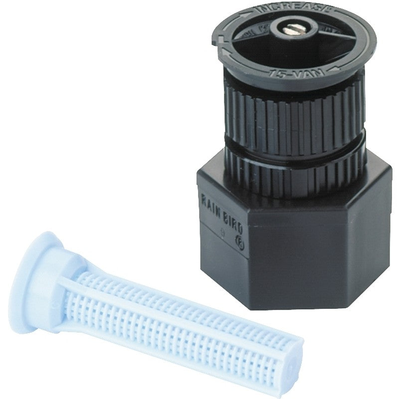Rain Bird A17AP Shrubbery Spray Nozzle, 0.65 to 0.92 gpm, 1/2 in Connection, FNPT, Plastic, 15 ft, Black