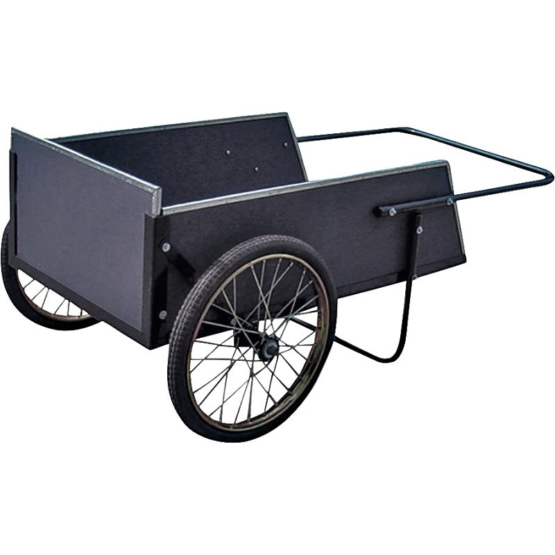 Vulcan YTL-002-087 Yard Cart, 300 lb, 42-1/2 L x 12-3/5 W x 24-2/5 H in Deck, Wood Deck, 2-Wheel, 20 in Wheel, Grey