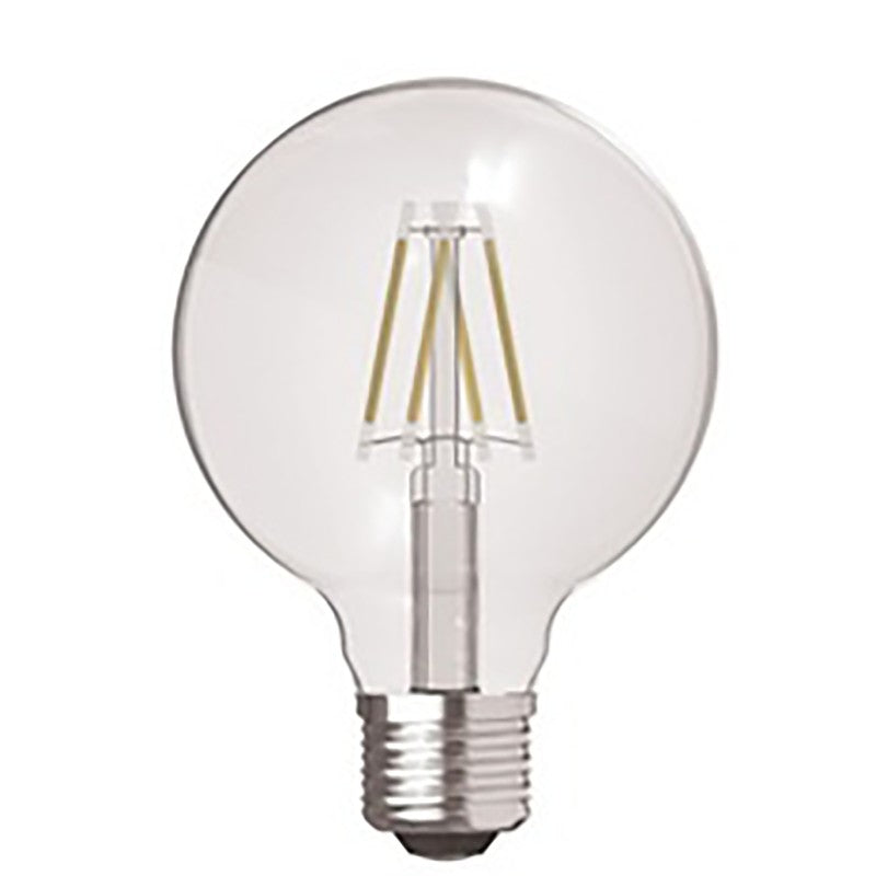 GE Industrial Solutions 23192 LED Bulb, Globe, G25 Lamp, 40 W Equivalent, E26 Lamp Base, Dimmable, Clear