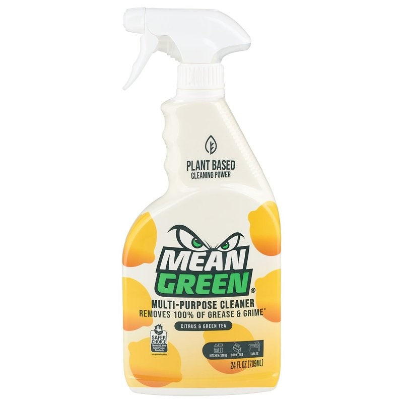 Mean Green 392515 Multi-Purpose Cleaner, 24 oz, Liquid, Citrus, Green Tea (Pack of 6)