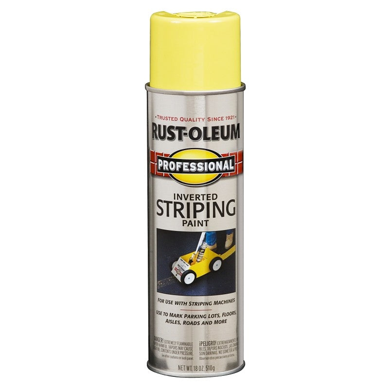 Rust-Oleum 2548838 Inverted Marking Spray Paint, Yellow, 18 oz, Can