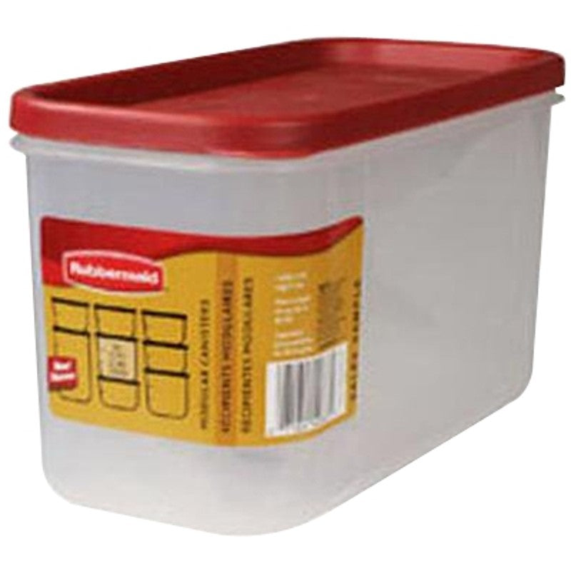 Rubbermaid 2168229 Food Storage Container, 10 Cup Capacity, Polypropylene, Clear, 9-1/2 in L, 4.7 in W, 5.38 in H (Pack of 2)
