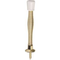 Economy Spring Door Stop 3 Inch Bright Brass Pack 1