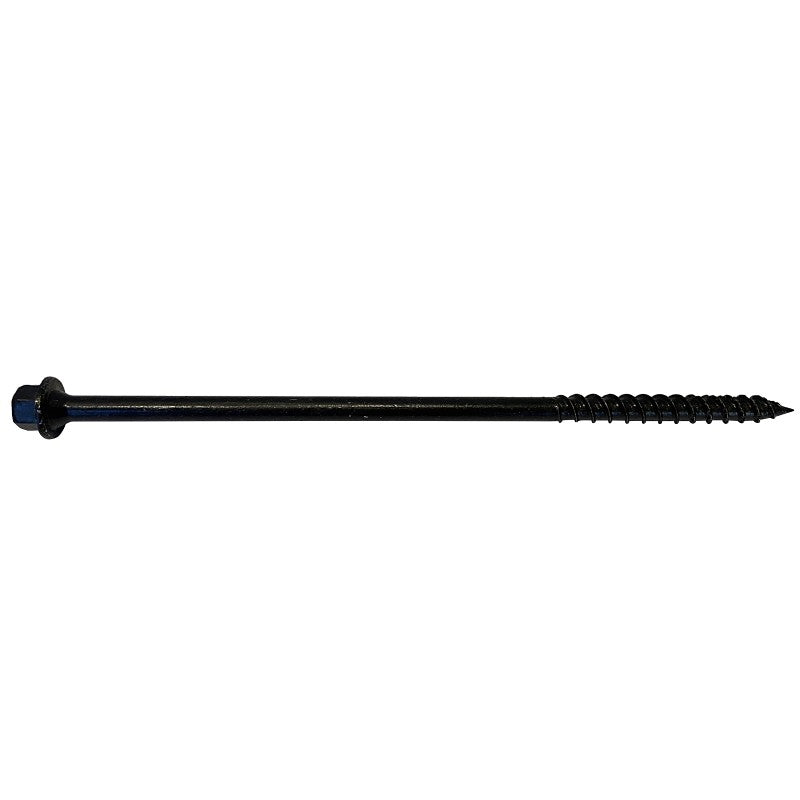 Hillman TimberTite Series 47812 Screw, 1/4 in Thread, Hex Drive, Steel, Ceramic
