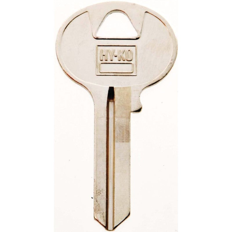 Hy-Ko 11010W1 Key Blank, Brass, Nickel, For: Wilson Bohannan Cabinet, House Locks and Padlocks (Pack of 10)