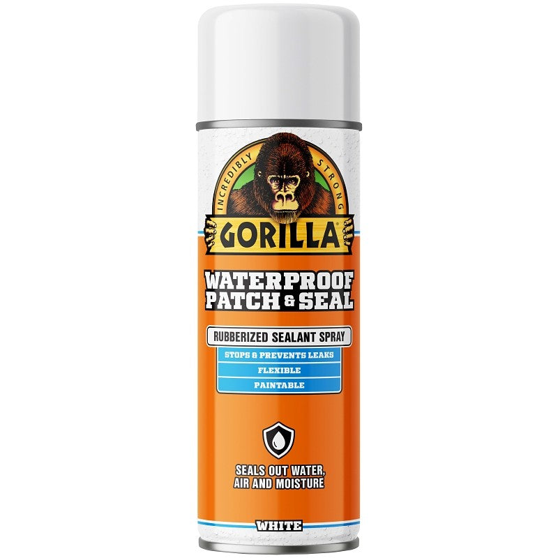Gorilla 104054 Rubberized Spray Coating, Waterproof, White, 14 oz, Can (Pack of 6)