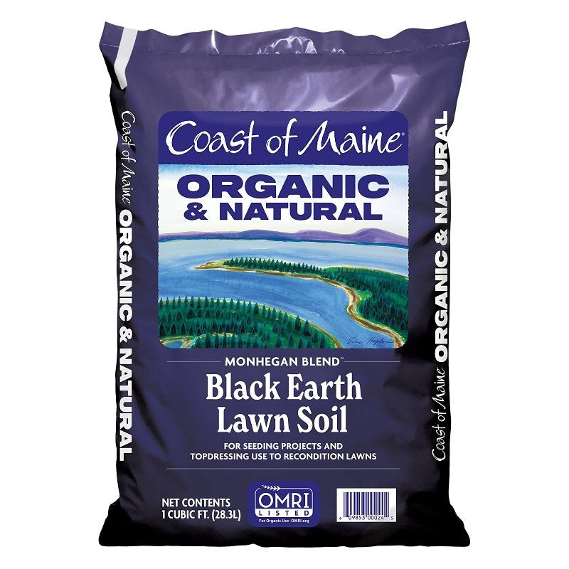 Coast of Maine 1CBMG Earth Lawn Soil, 10 to 15 sq-ft Coverage Area, Black, 1 cu-ft Bag