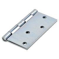 Door Hinge 4 Inch Square Corner Zinc Plated Steel