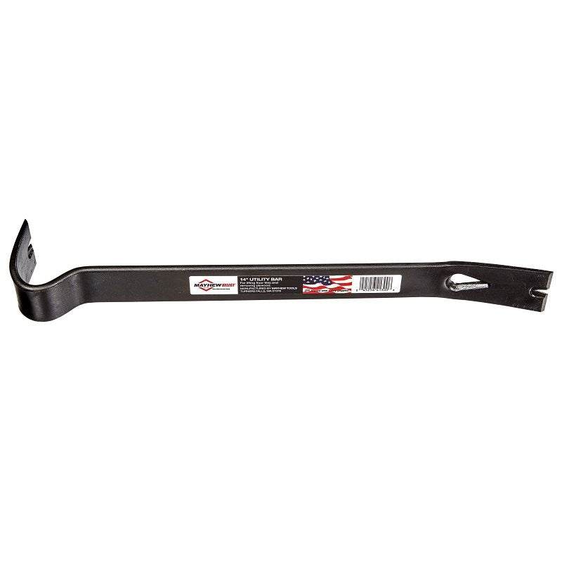 Mayhew 41300 Double Utility Bar Nail Puller, 14 in L, Steel, Black, 8 in W