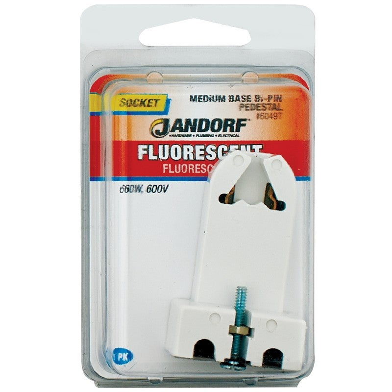 Jandorf 60497 Lamp Socket, Medium Profile, 600 V