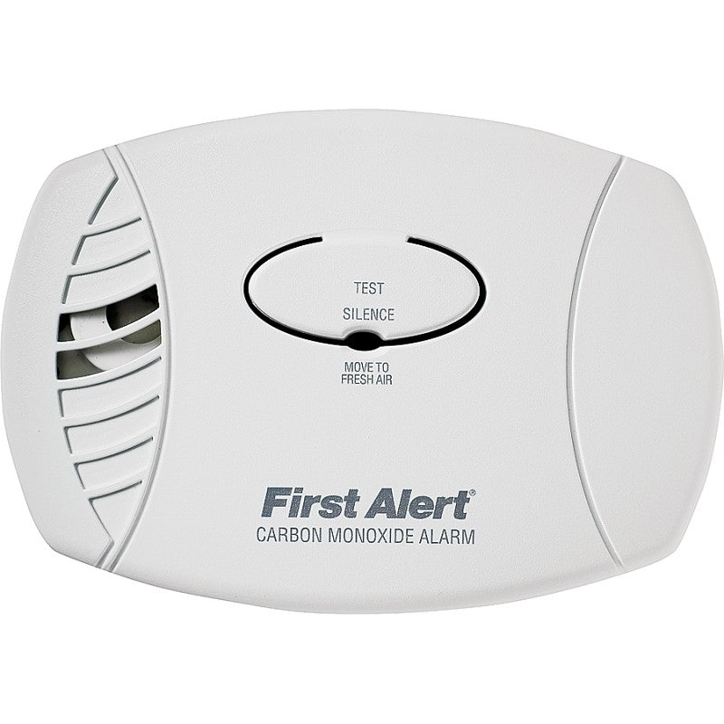 First Alert 1039730 Carbon Monoxide Alarm, 85 dB, Alarm: Audible Beep, Electrochemical Sensor, White