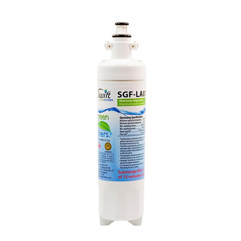 Swift Green Filters SGF-LA07 Refrigerator Water Filter, Coconut Shell Carbon Block Filter Media
