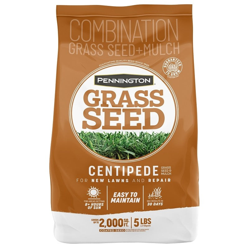 Pennington 100081628 Centipede Grass Seed and Mulch, 5 lb