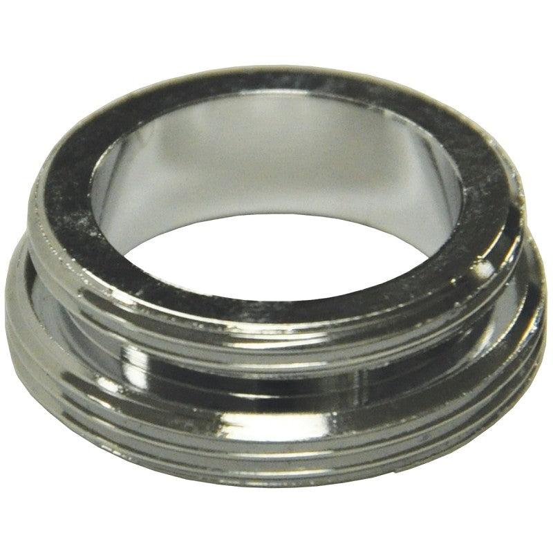Danco 10520 Series Aerator Adapter, For: 15/16 Male Thread Devices, 15/16-27 x 55/64-27 in, Male, Brass, Chrome Plated