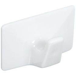 All Purpose Self Adhesive Plastic Hooks Medium White 3 Pack