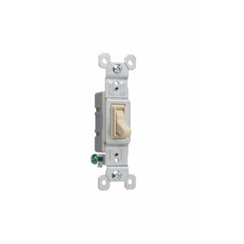 Legrand TradeMaster 660IGU Standard Self-Grounding Switch, 15 A, 120 VAC, Push, Side, Speed Wire Terminal