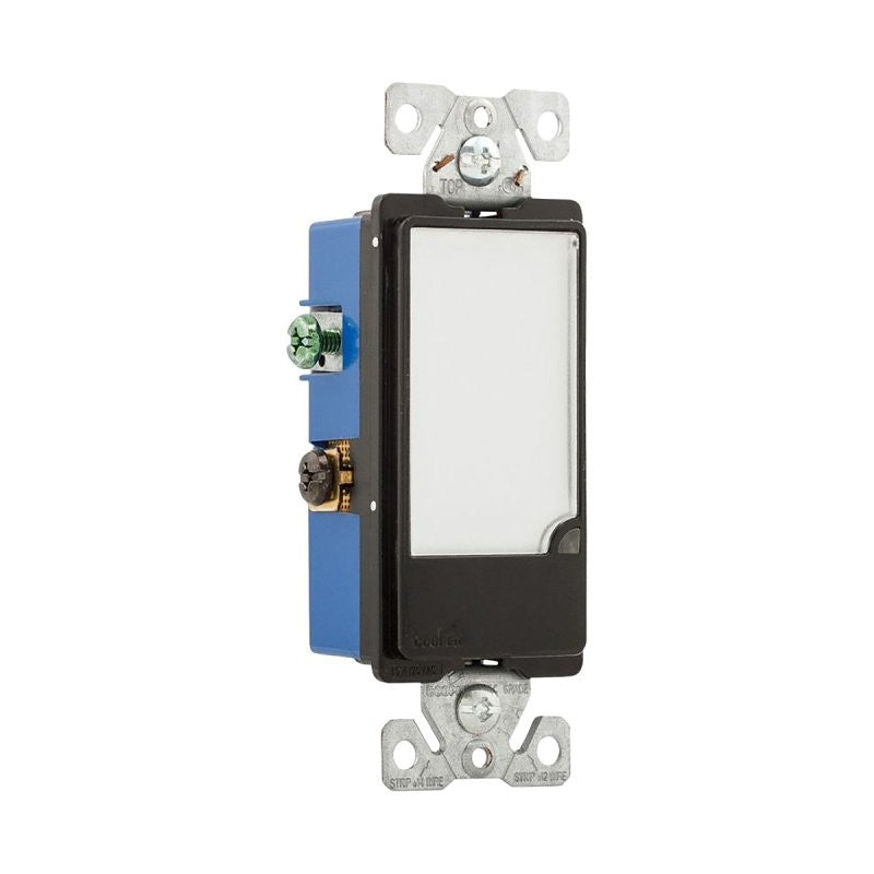 Eaton 7737BK-BOX Nightlight, 15 A, 120 V, 1 W, LED Lamp, Black (Pack of 6)