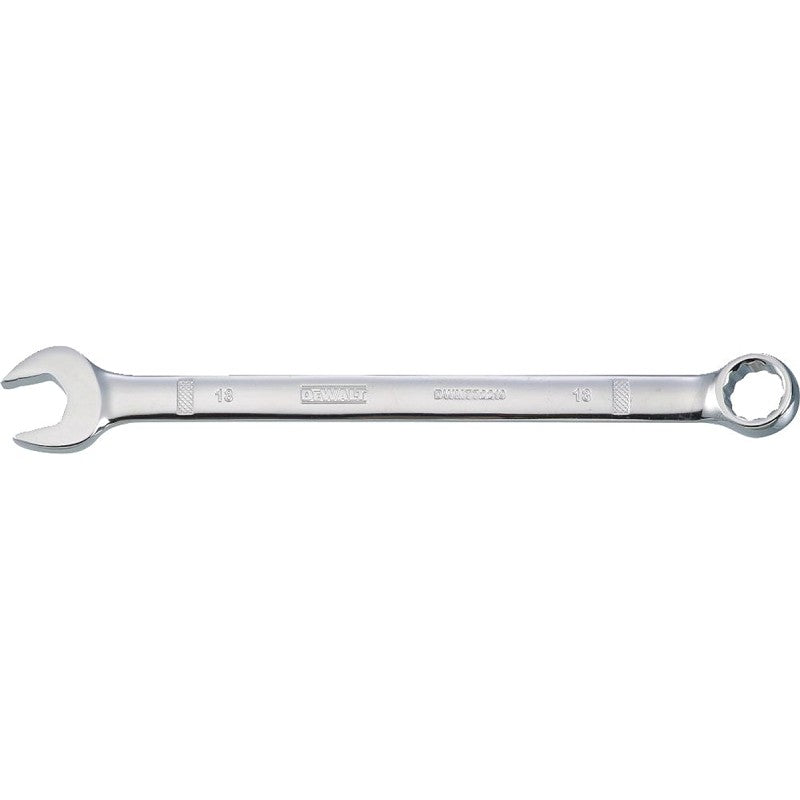 DEWALT DWMT72219OSP Combination Wrench, Metric, 18 mm Head, 9-13/32 in L, 12-Point, Chrome, Comfort-Grip Handle