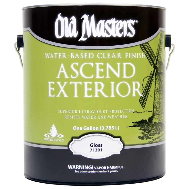 Old Masters 71301 Spar Urethane Paint, Gloss, Liquid, Clear, 1 gal, Can (Pack of 2)