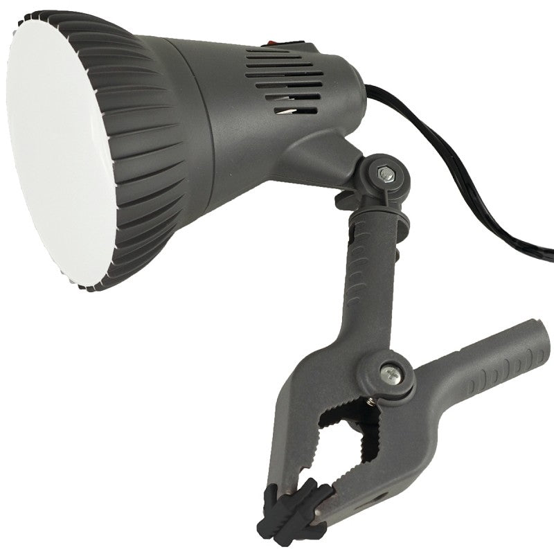 PowerZone O-CLN-1000 Clamp Light, Plug-in, LED Lamp, Gray (Pack of 4)