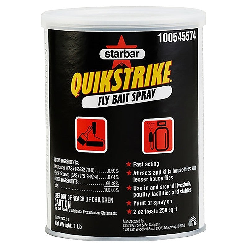 Starbar QUIKSTRIKE Series 100545574 Fly Bait Spray, Granular, Fish-Like, 1 lb Can