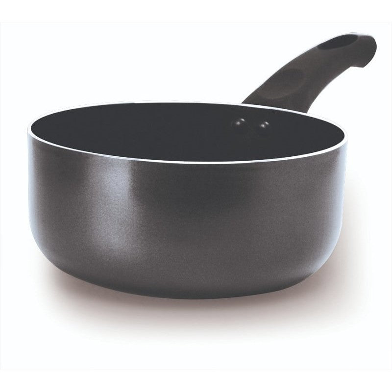 Ecolution Elements EEGY-2818 Non-Stick Saucepan, 2 qt Capacity, Aluminum, Gray, Ergonomic Handle