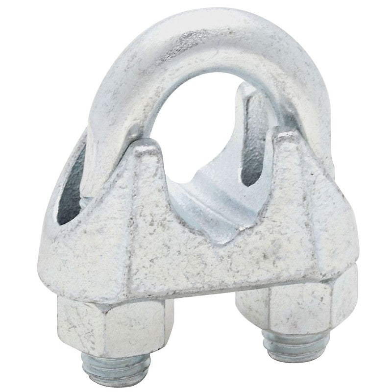 National Hardware 3230BC Series N248-336 Wire Cable Clamp, 5/8 in Dia Cable, 6 in L, Malleable Iron, Zinc