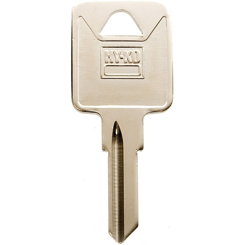 Hy-Ko 11010TM10 Key Blank, Brass, Nickel, For: Trimark Cabinet, House Locks and Padlocks, TM10 Key Number (Pack of 10)