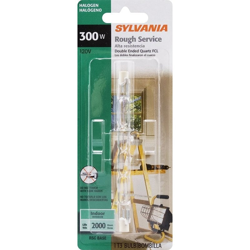 Sylvania 58920 Halogen Bulb, 300 W, Recessed Single Contact Lamp Base, T3 Lamp, 6000 Lumens, 2950 K Color Temp