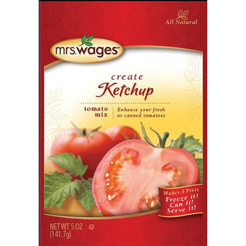 Mrs. Wages W541-J4425 Ketchup Tomato Mix, 5 oz Pouch (Pack of 12)